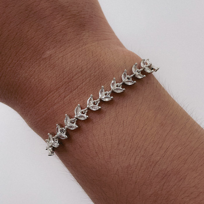 Pulsera Rodinada Laurel Grego Cristal Regulable PAR021