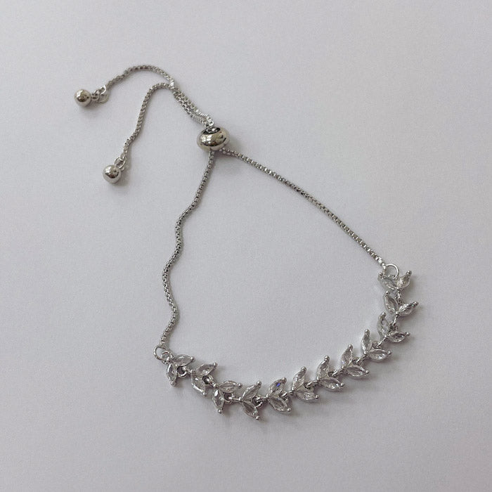 Pulsera Rodinada Laurel Grego Cristal Regulable PAR021