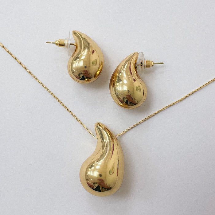 Conjunto Dorado Gota Inflada COD028