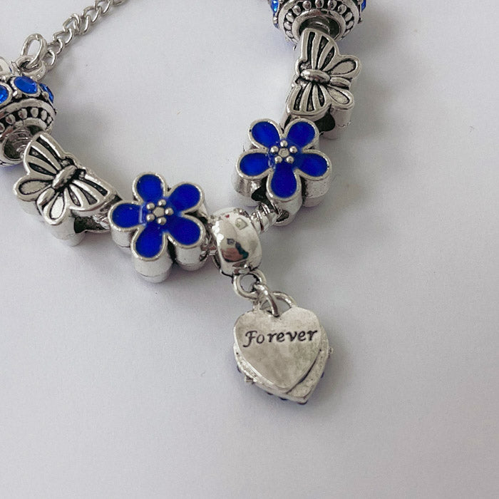 Pulsera Dora con Dijes- Metal Blanco PAR168