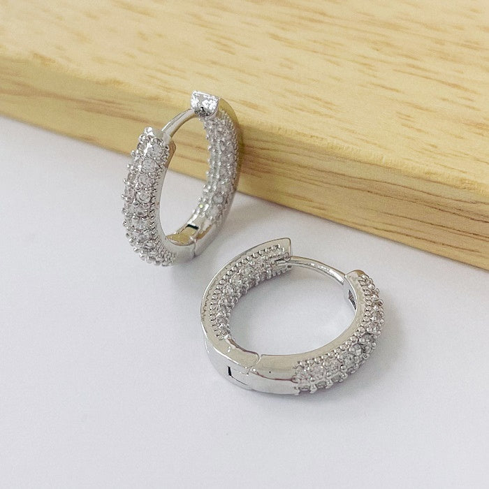 Aros Rodinados 18mm - Classic Micro Cristal ARB093