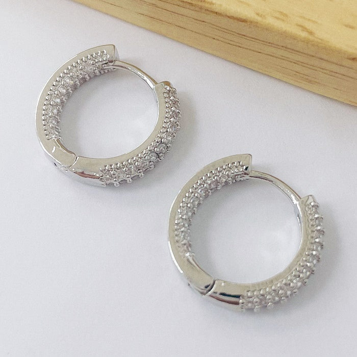 Aros Rodinados 18mm - Classic Micro Cristal ARB093