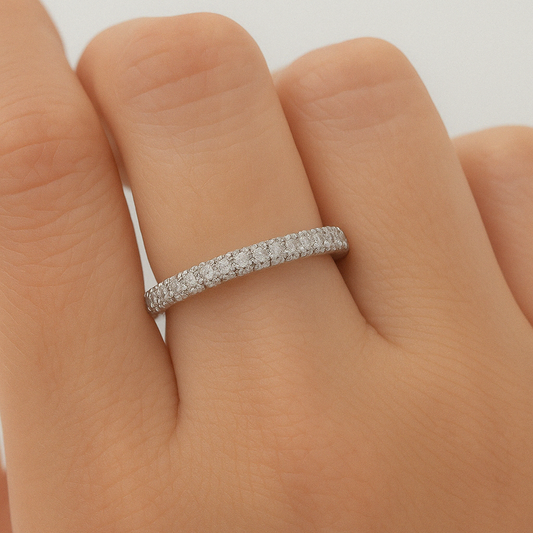 Anillo Rodinado Classic Micro Cristales ANR017