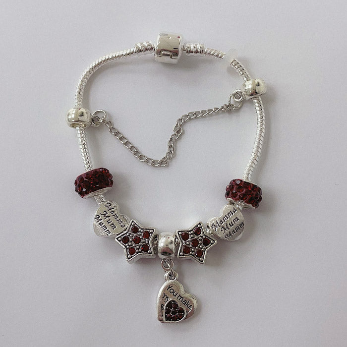 Pulsera Dora con Dijes- Metal Blanco PAR073