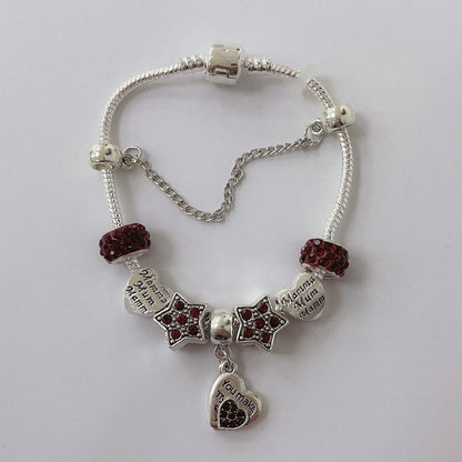 Pulsera Dora con Dijes- Metal Blanco PAR073