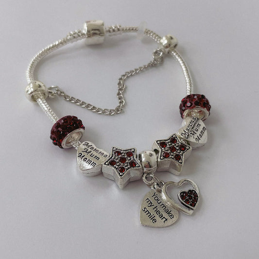 Pulsera Dora con Dijes- Metal Blanco PAR073