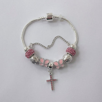 Pulsera Dora con Dijes- Metal Blanco PAR159