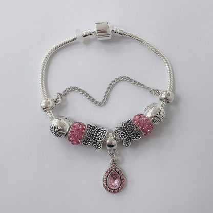 Pulsera Dora con Dijes- Metal Blanco PAR160