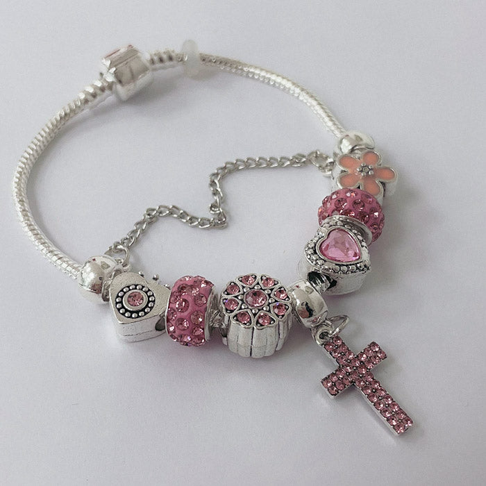 Pulsera Dora con Dijes- Metal Blanco PAR162