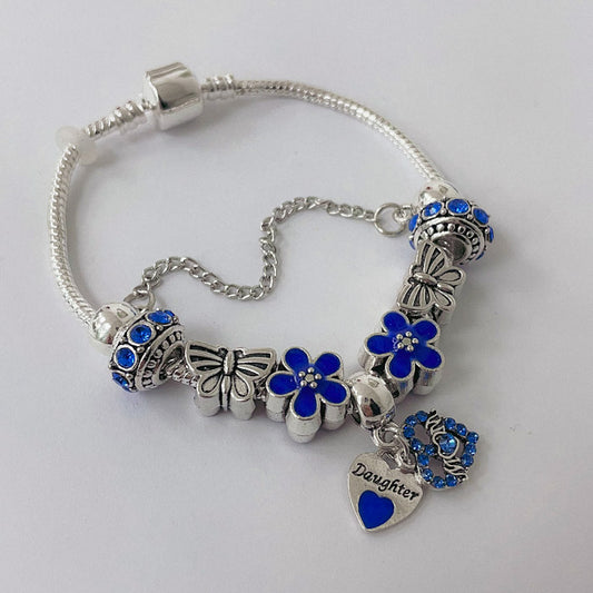 Pulsera Dora con Dijes- Metal Blanco PAR168