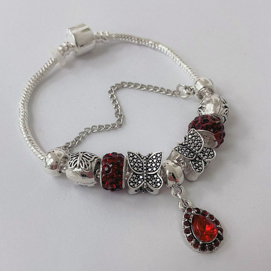 Pulsera Dora con Dijes- Metal Blanco PAR172