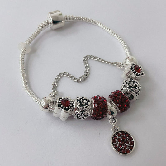 Pulsera Dora con Dijes- Metal Blanco PAR195