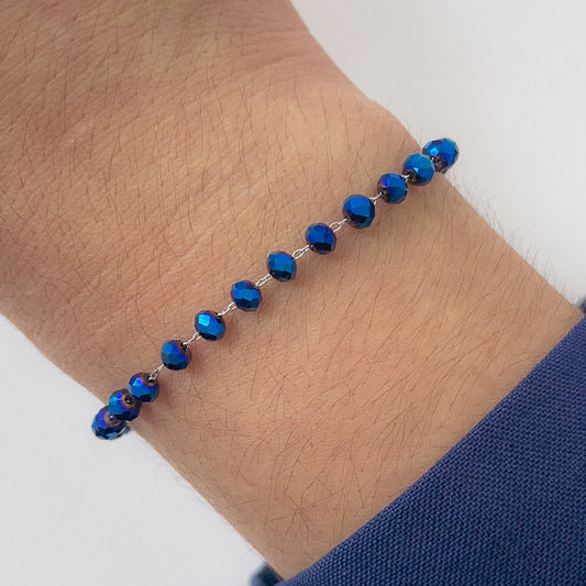 Pulsera Rodinada Azul PAR008