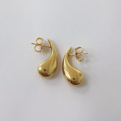 Aros Dorados Gota Maciza - AAD022
