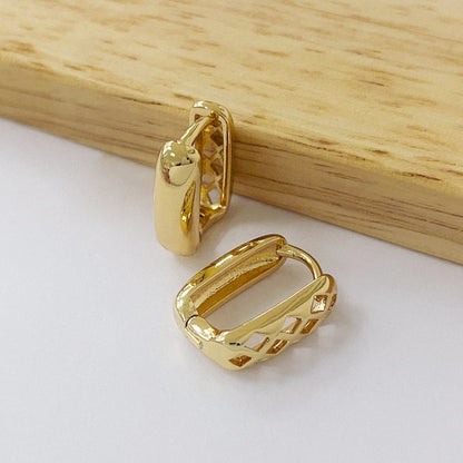 Aros Dorado - Retangulo 16mm AAD106