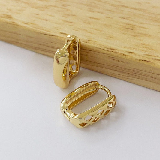 Aros Dorado - Retangulo 16mm AAD106