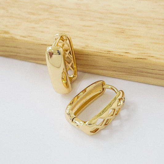 Aros Dorado - Retangulo 20mm AAD109
