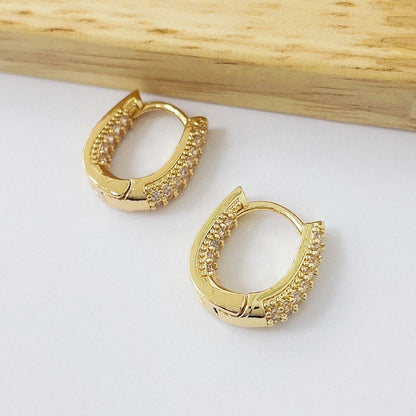 Aros Dorados Micro Cristal - Canasta 16mm AAD028