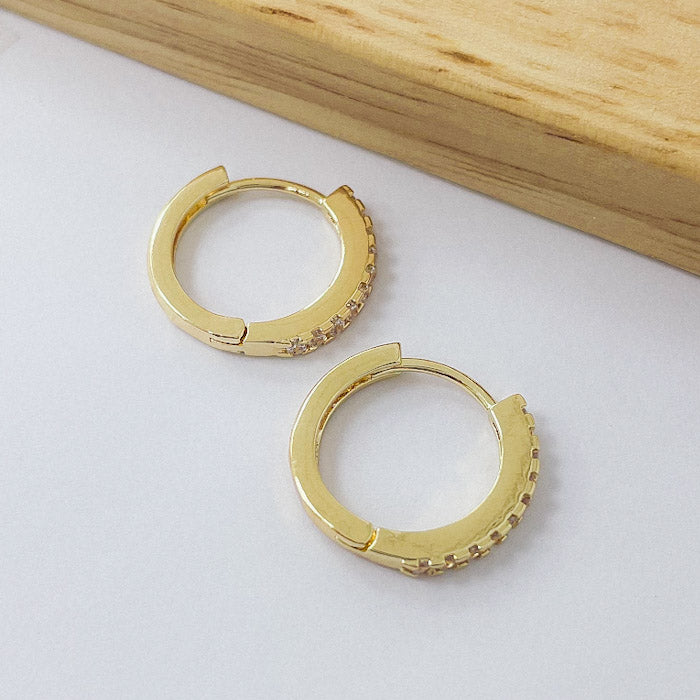 Aros Dorados Micro Cristal - Classic 16mm AAD066