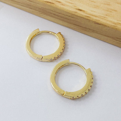Aros Dorados Micro Cristal - Classic 16mm AAD066