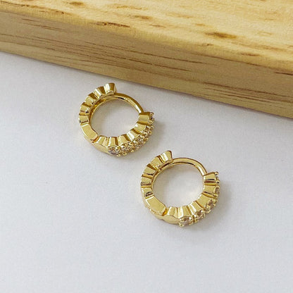 Aros Dorados Micro Cristal - Classic 10mm AAD060