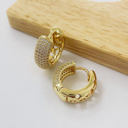 Aros Dorados Micro Cristal - Classic 20mm AAD116
