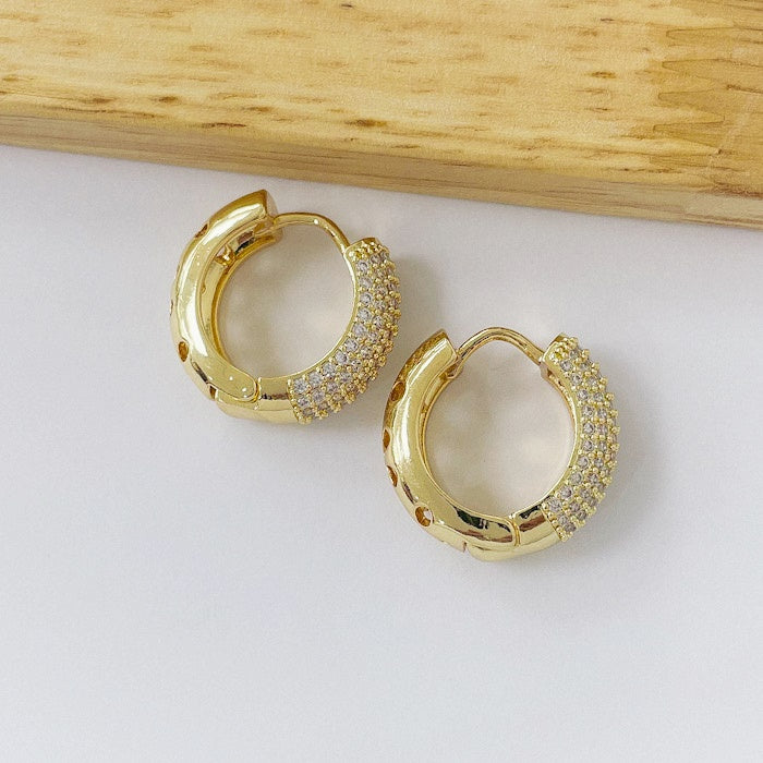 Aros Dorados Micro Cristal - Classic 20mm AAD116