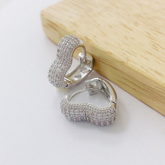 Aros Rodinados 16mm - Corazon Micro Cristal ARB096