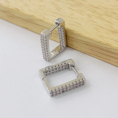 Aros Rodinados 16mm - Cuadrado Micro Cristal ARB074