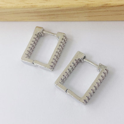 Aros Rodinados 16mm - Cuadrado Micro Cristal ARB074