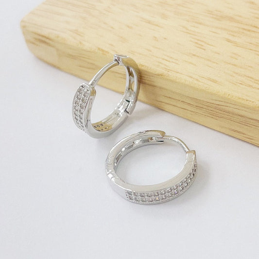 Aros Rodinados 18mm - Classic Micro Cristal ARB087